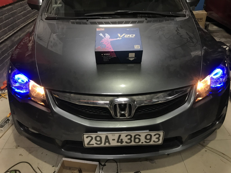 Độ đèn nâng cấp ánh sáng XlightV20 New cho xe Honda Civic 2010 29A43693